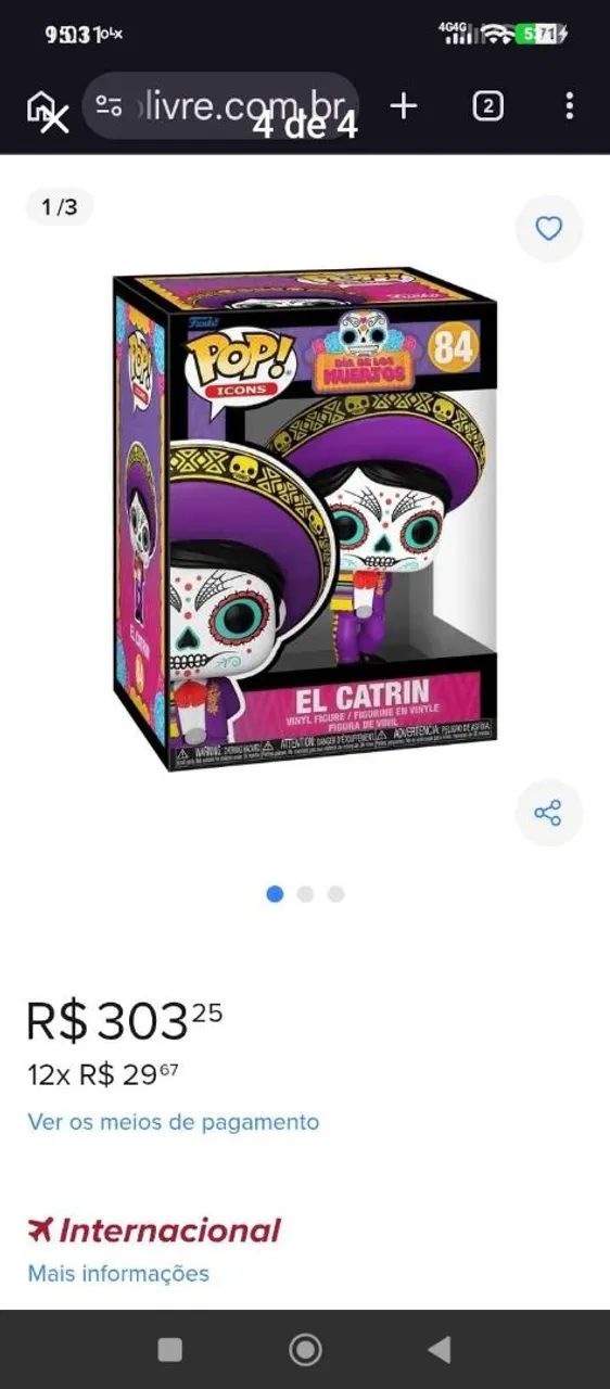 Funko Pop! Ícone Do Dia Dos Muertos. - Foto 4