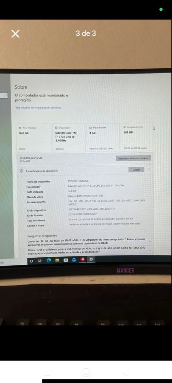 Cpu usada  - Foto 2