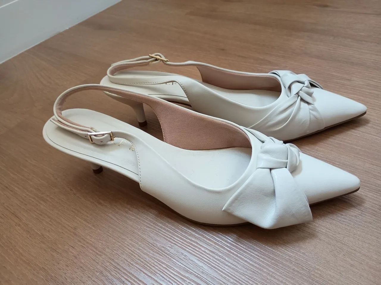 Scarpin slingback off-white - Foto 2