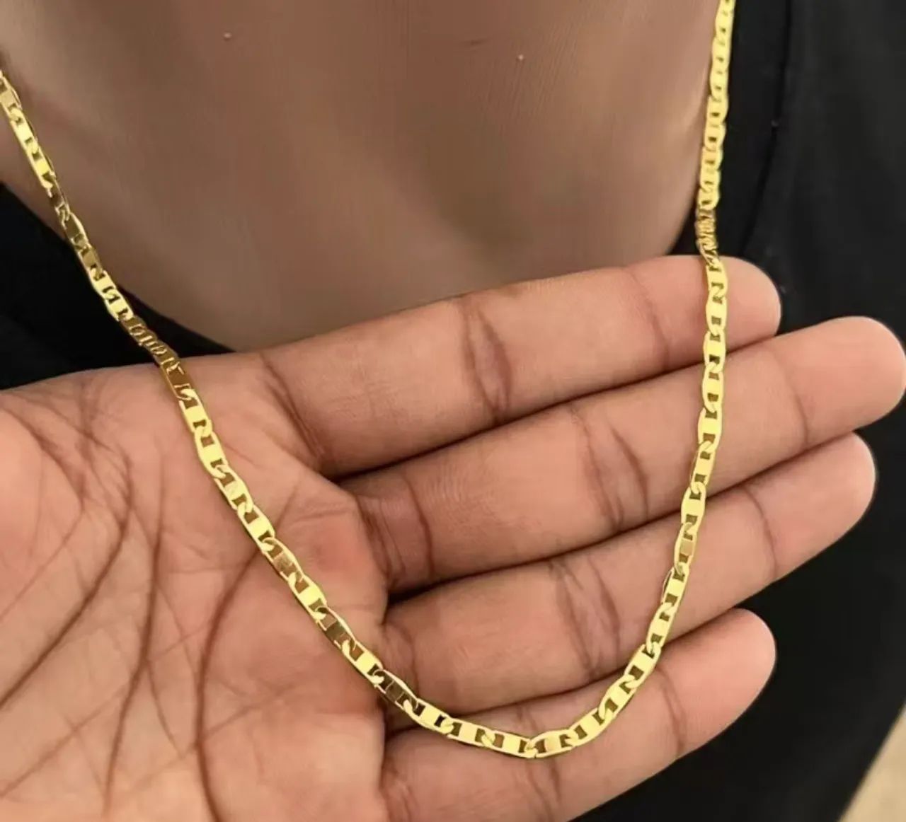 Corrente banhada a ouro 18 k  - Foto 2