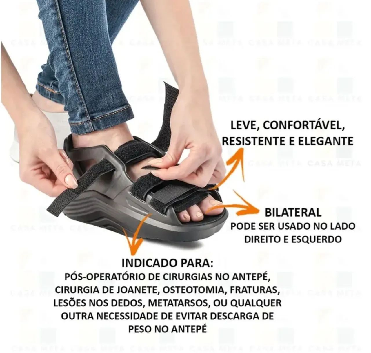 Calçado Barouk Hidrolight Cunha Retrope (Pós Operatório)<br>Barouk Hidrolight - Foto 2