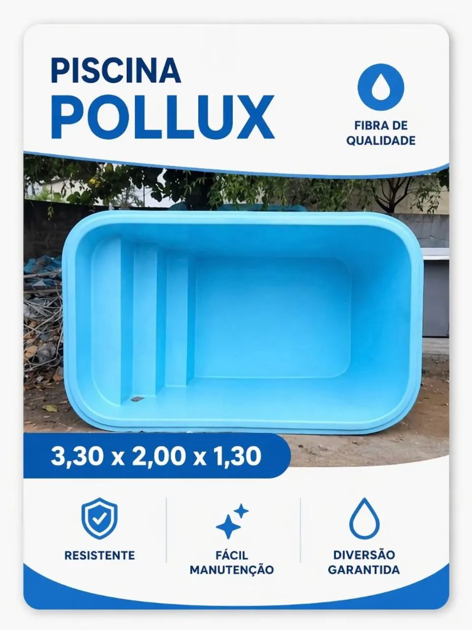 Piscina de Fibra Pollux 