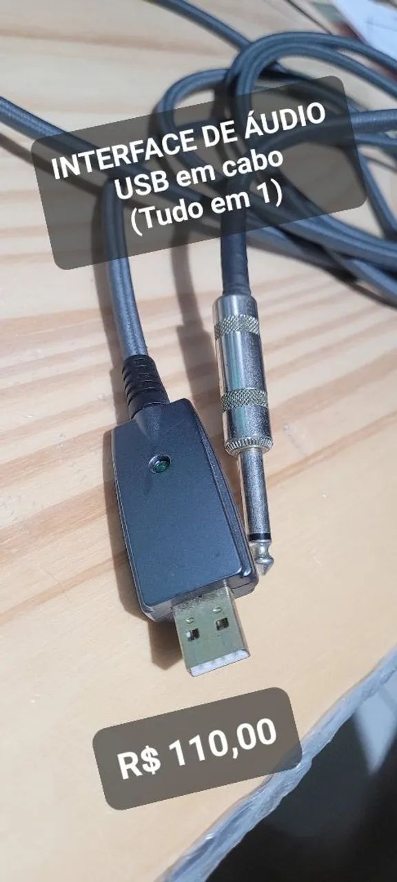 Interface de áudio via cabo USB P10