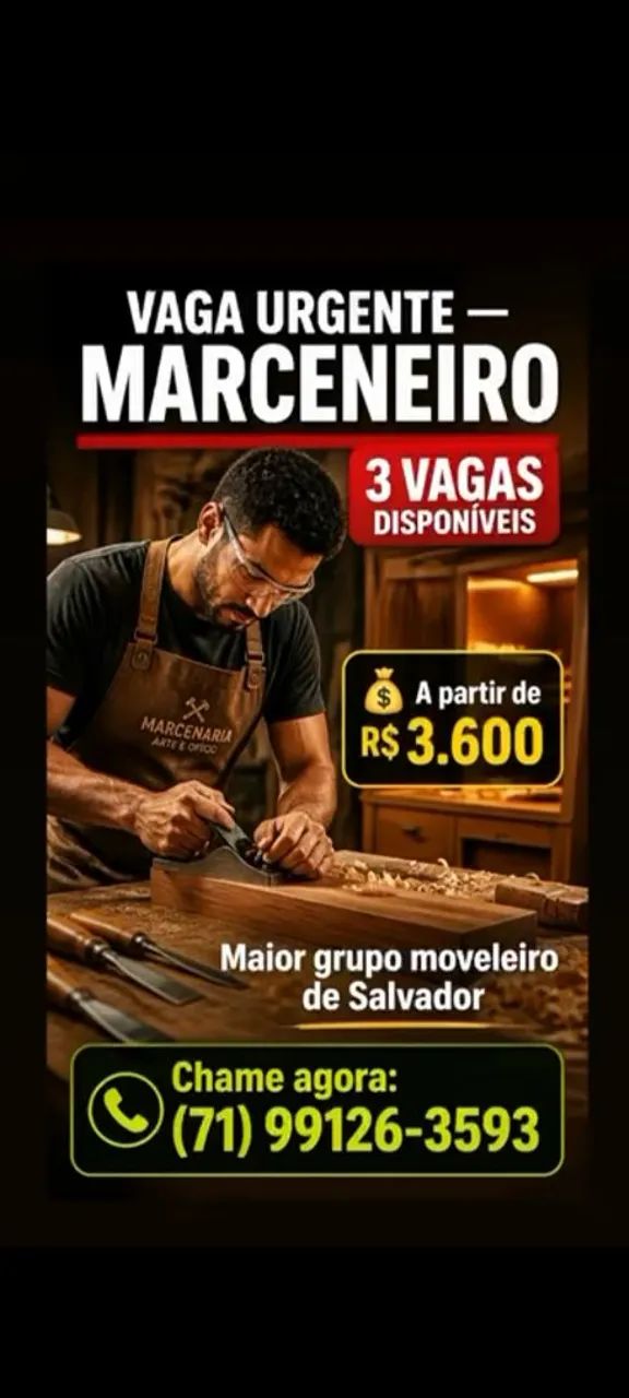 Vaga pra Marceneiro 