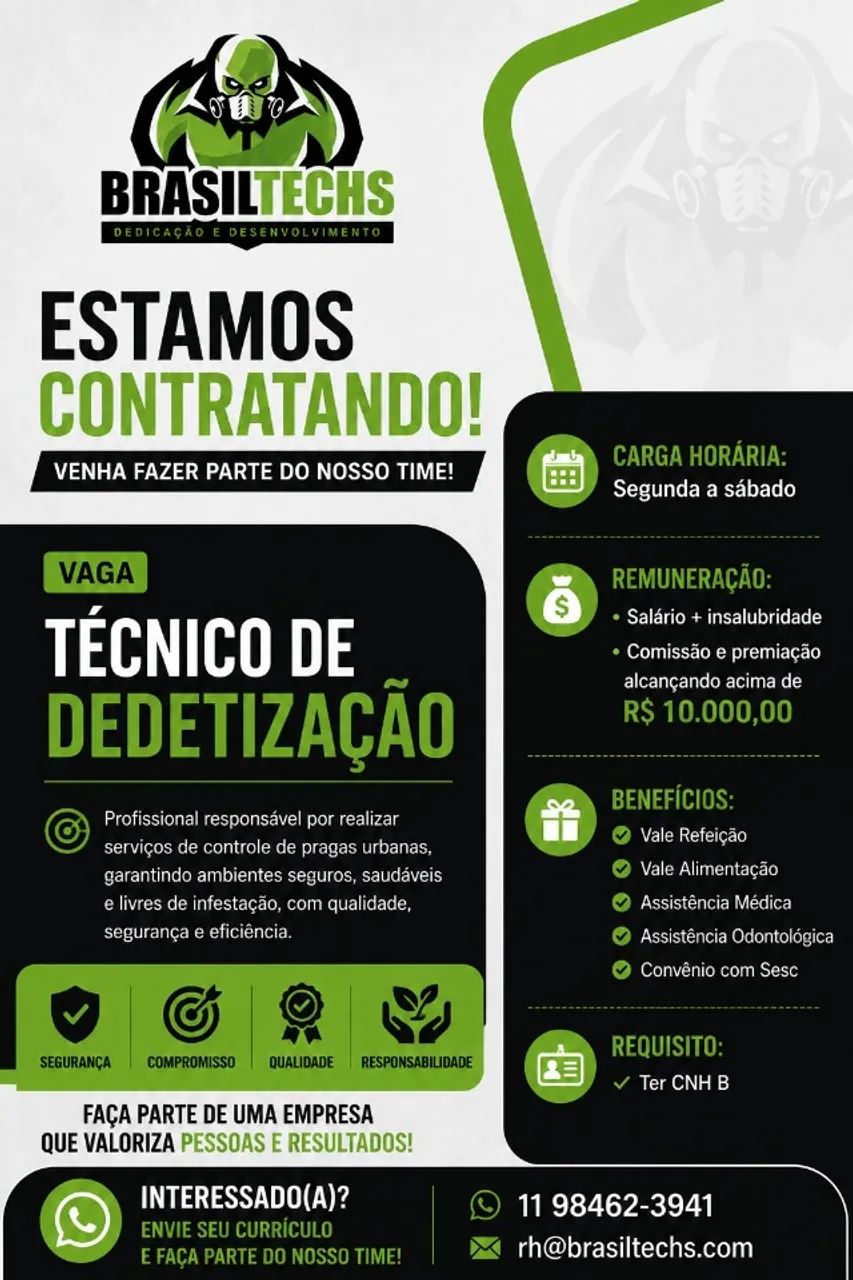 Oportunidade de Emprego Sem Experiência