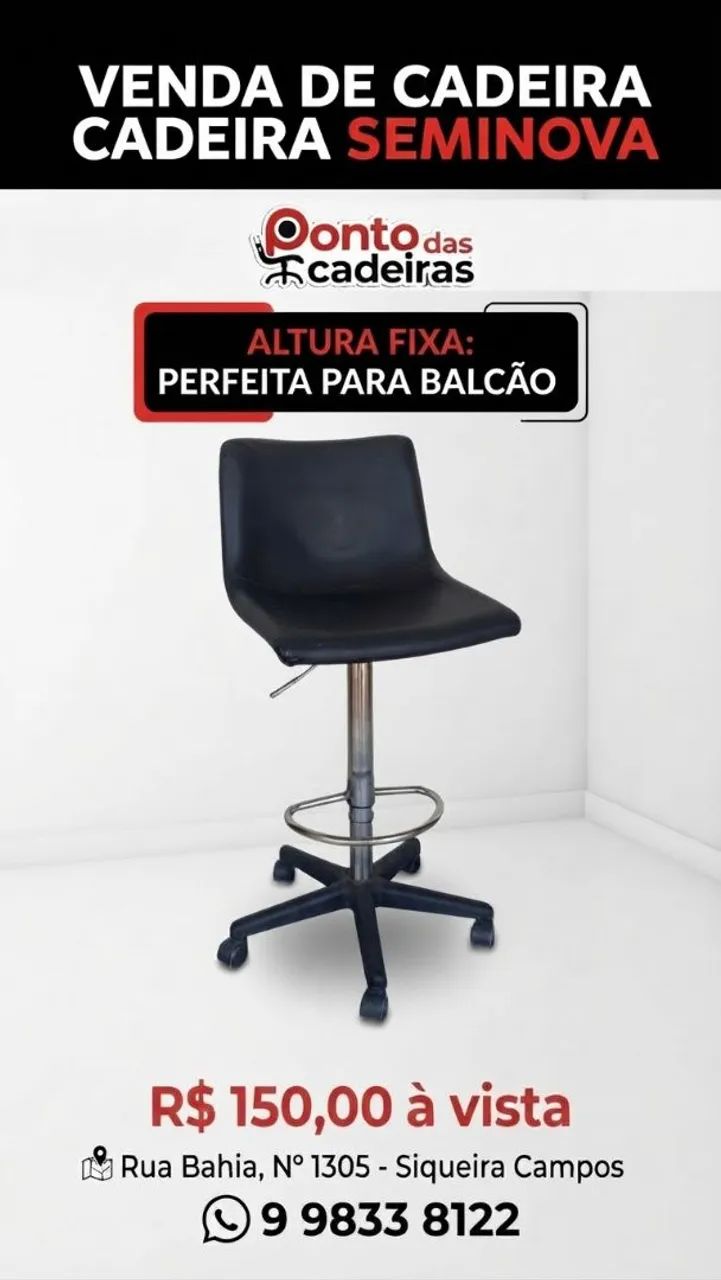 Vende cadeira para balcão 