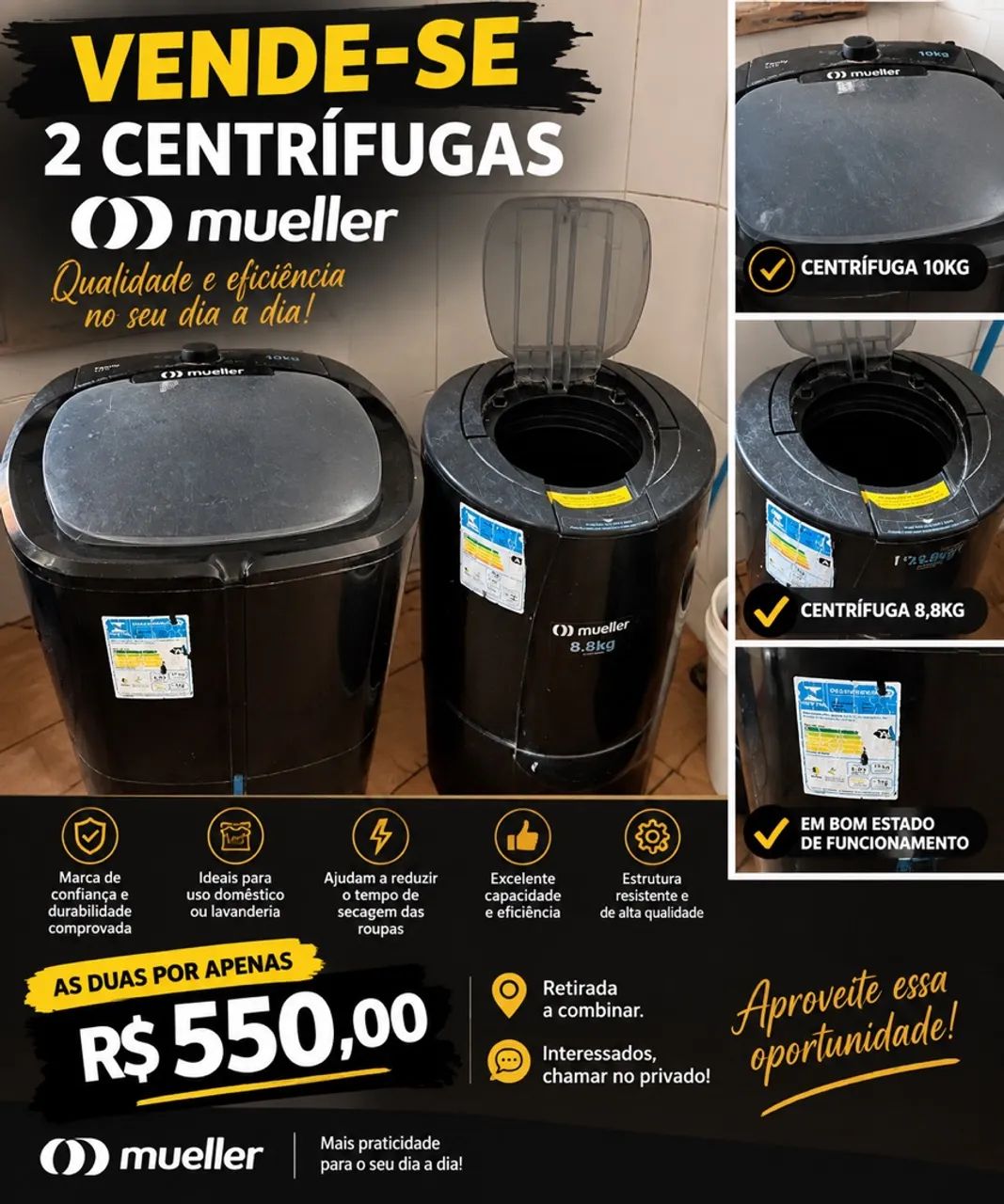  Máquina de lavar e centrifuga 