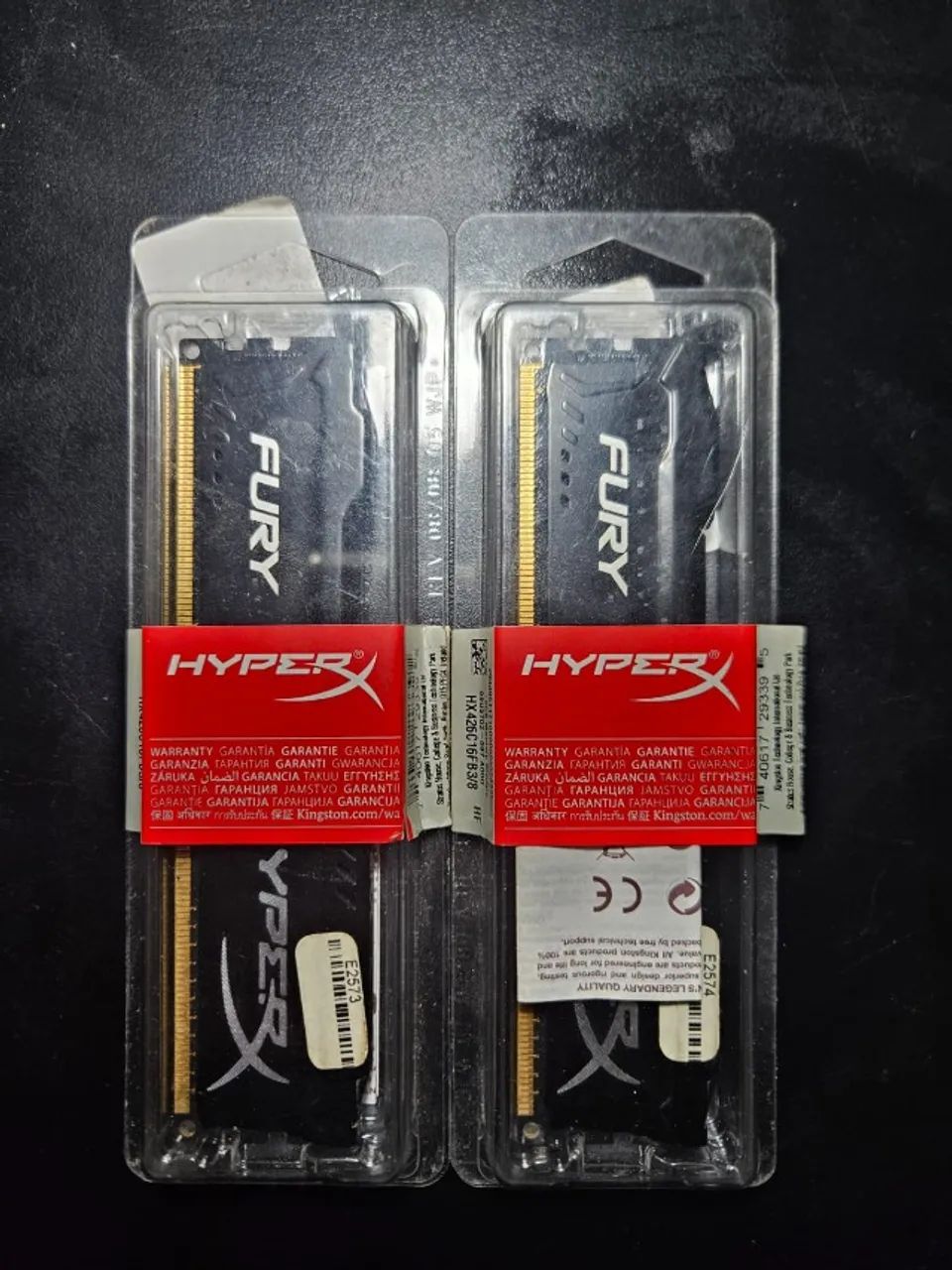 Kit Memória RAM 8GB (2x4GB) Kingston HyperX FURY Black DDR3 1600MHz - Dual Channel