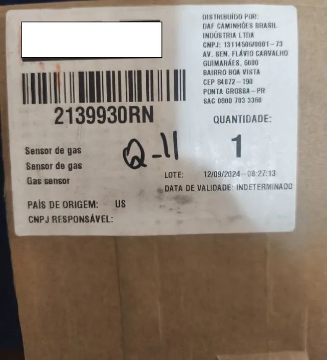Sensor de Gás NOx - DAF 2139930RN - Foto 2