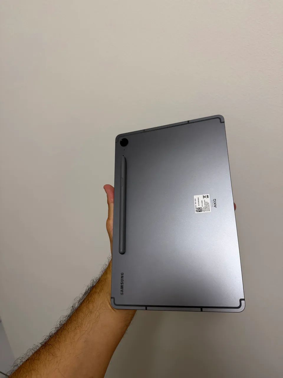 Tablet S9 FE na caixa