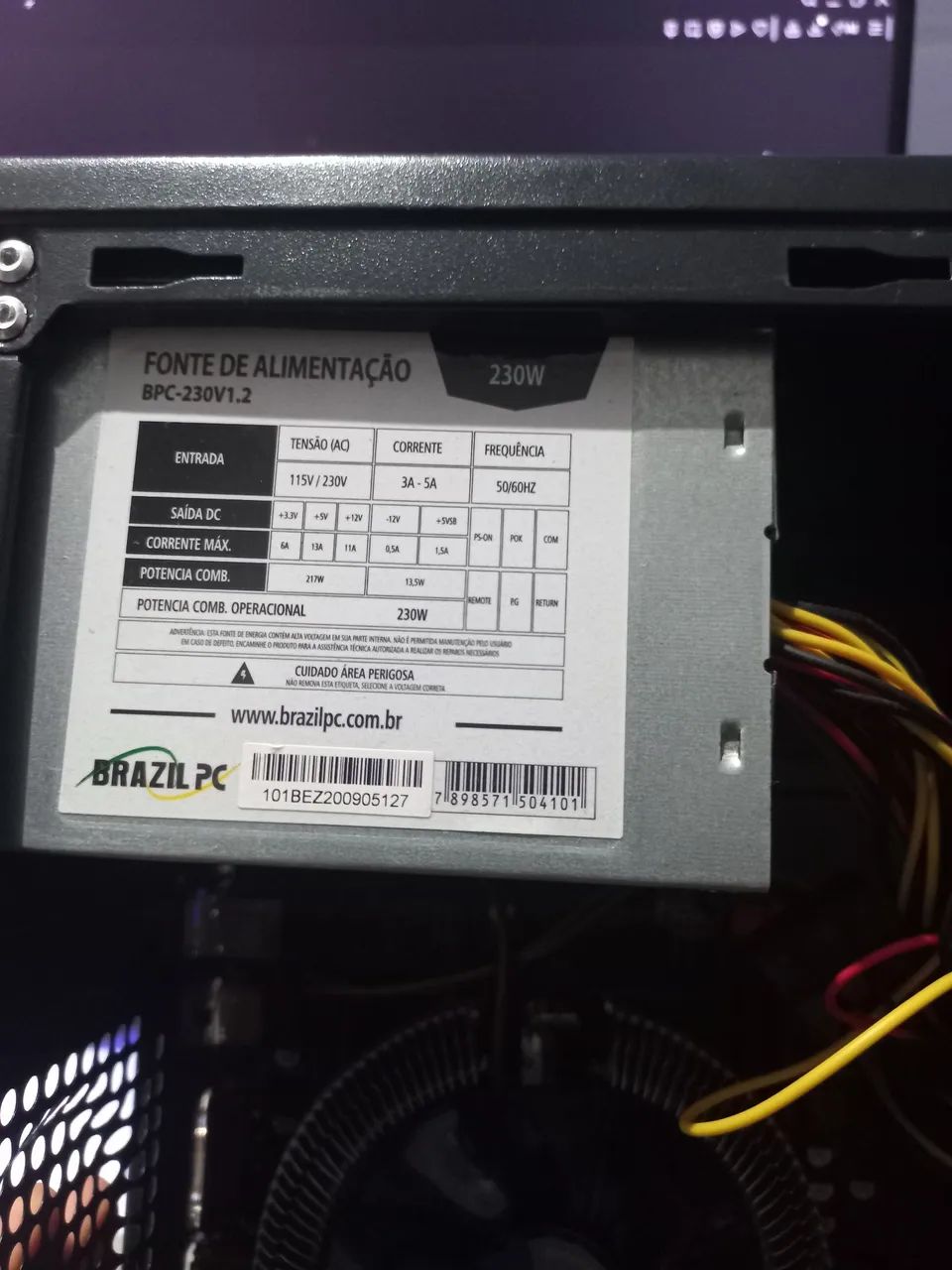 PROCESSADOR 8 GERAÇÃO PENTIUM GOLD G5400 + DUAS FONTES DE ALIMENTAÇÃO 200W - Foto 2