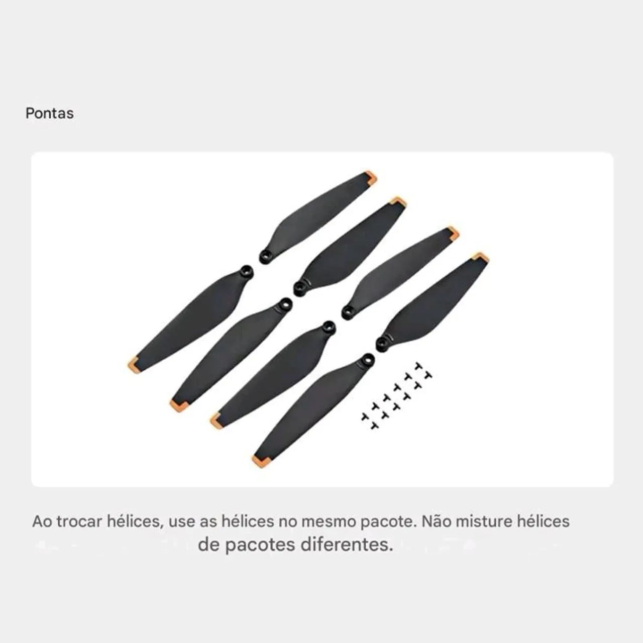 Helice para drone Dji mini 3 Original com Chave e Parafusos - Foto 2