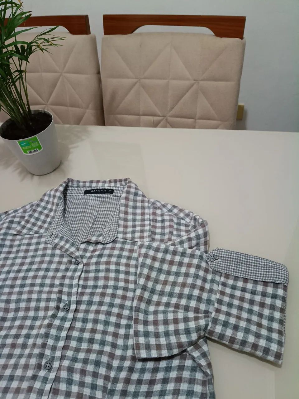 CAMISA XADREZ FEMININA - PP