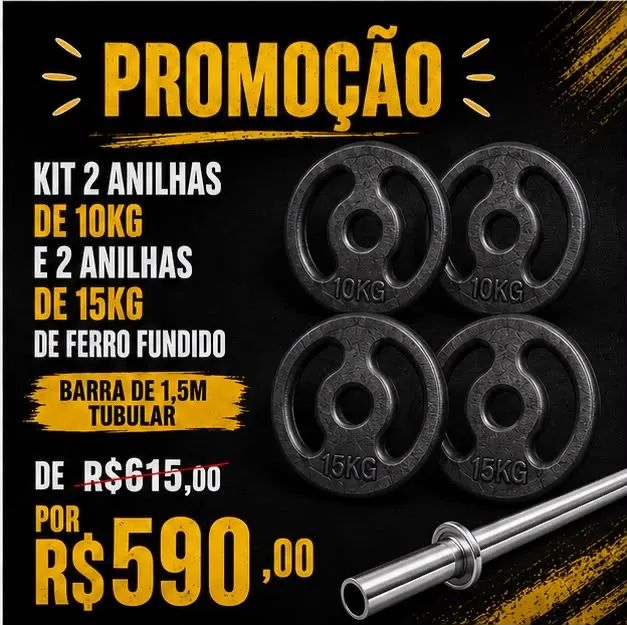 Anilhas para musculação 