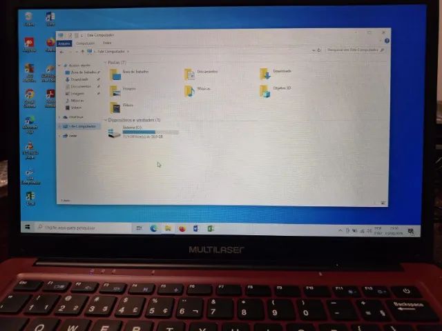 Notebook Multilaser de 2gb de memoria ram e 32gb ssd funcionando perfeitamente - Foto 5