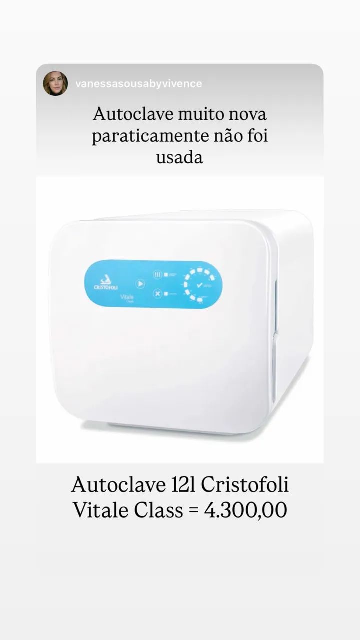  OPORTUNIDADE ? AUTOCLAVE À VENDA ?