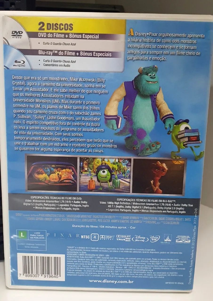 Universidade Monstros - DVD + Blu-ray - Foto 4
