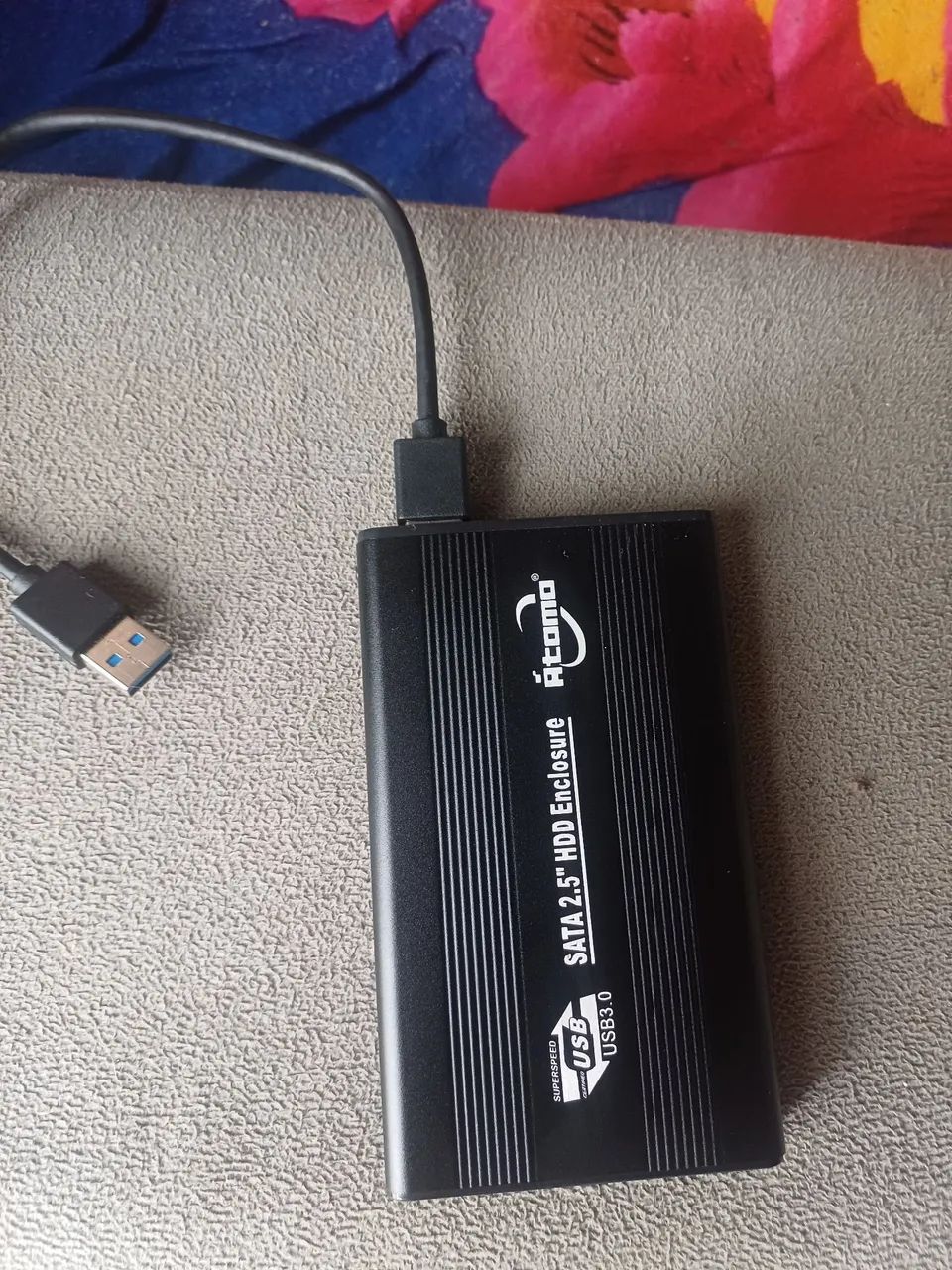 HD externo 250 gb com case