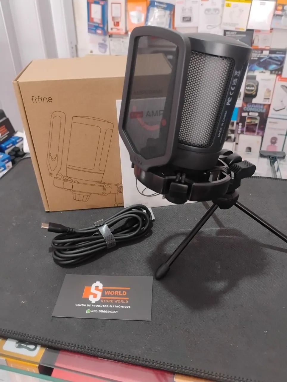 Microfone condensador A6V 