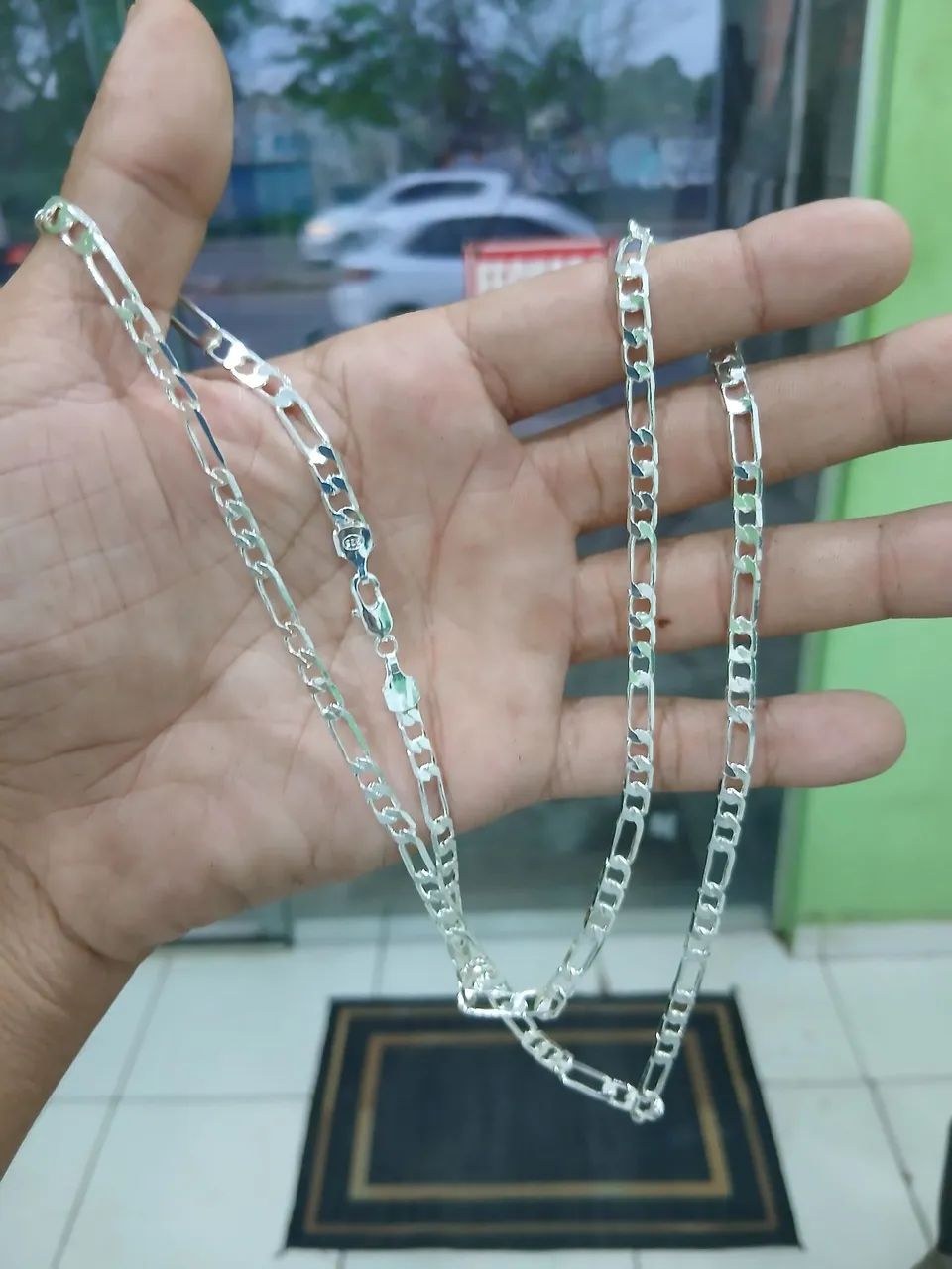 Vendo cordão de prata 925 3x1 4mm 18g !!