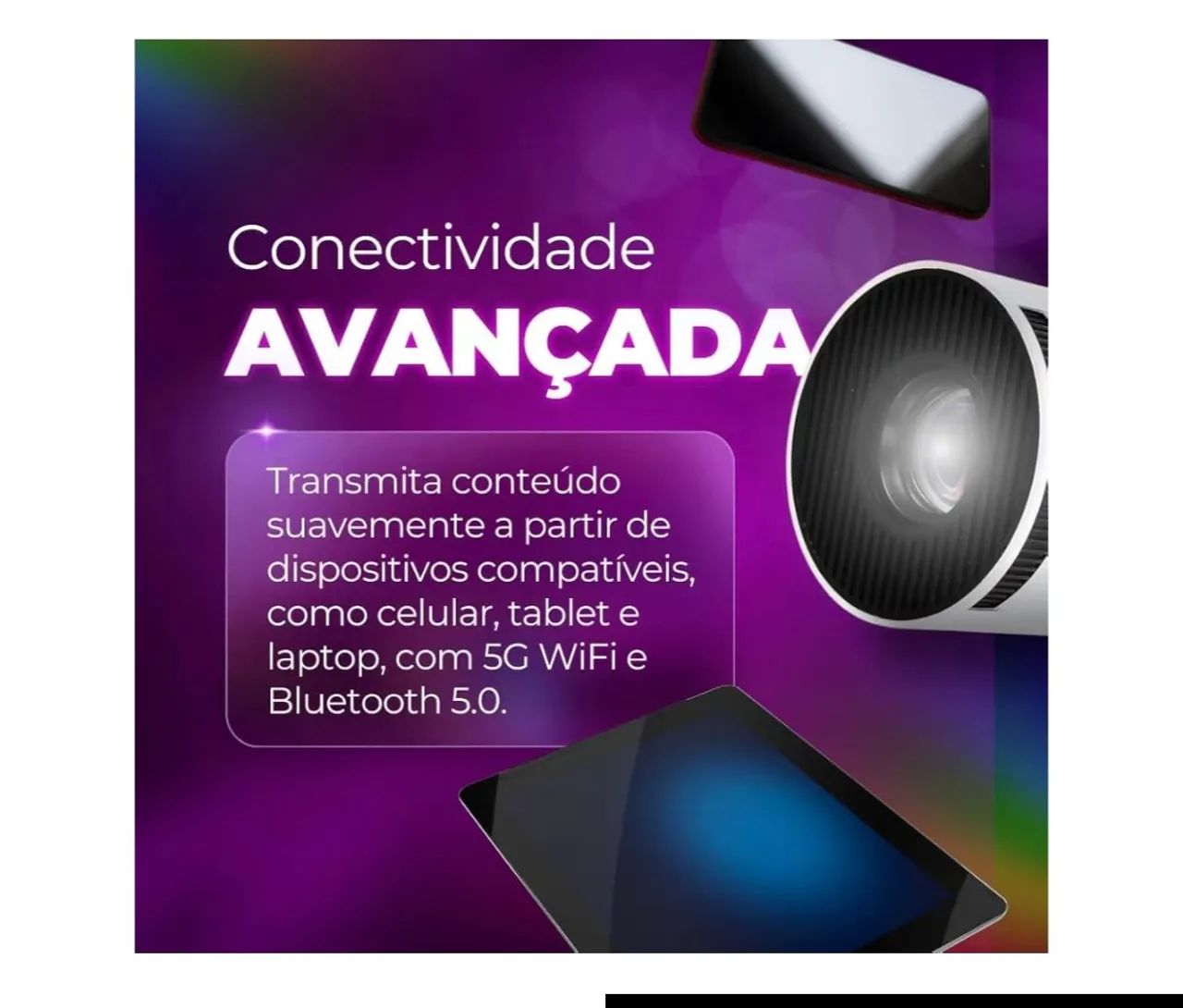 Mini Projetor Hy300 - Foto 4