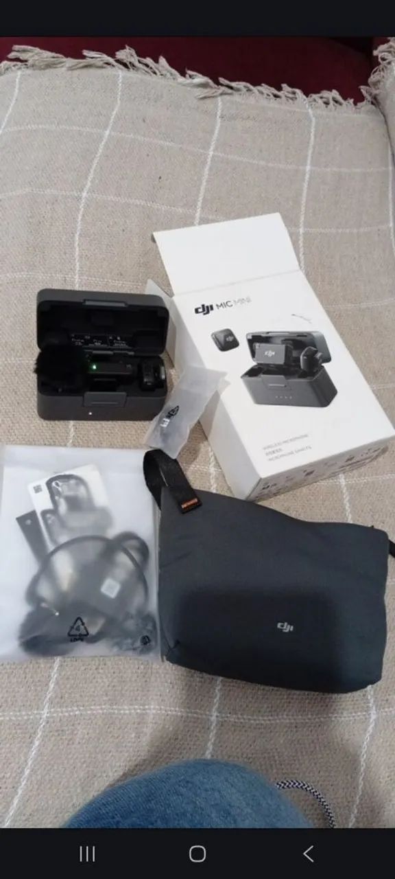 Microfone Sem Fio DJI Mic Mini (2 TX Microfone + 1 RX Receptor com Case de Carregamento) - Foto 3
