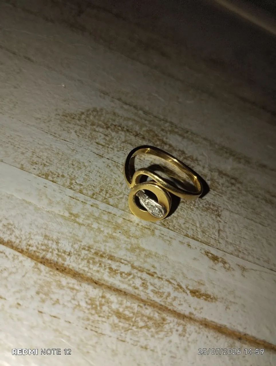 Anel em Ouro 18 com brilhantes - Foto 3