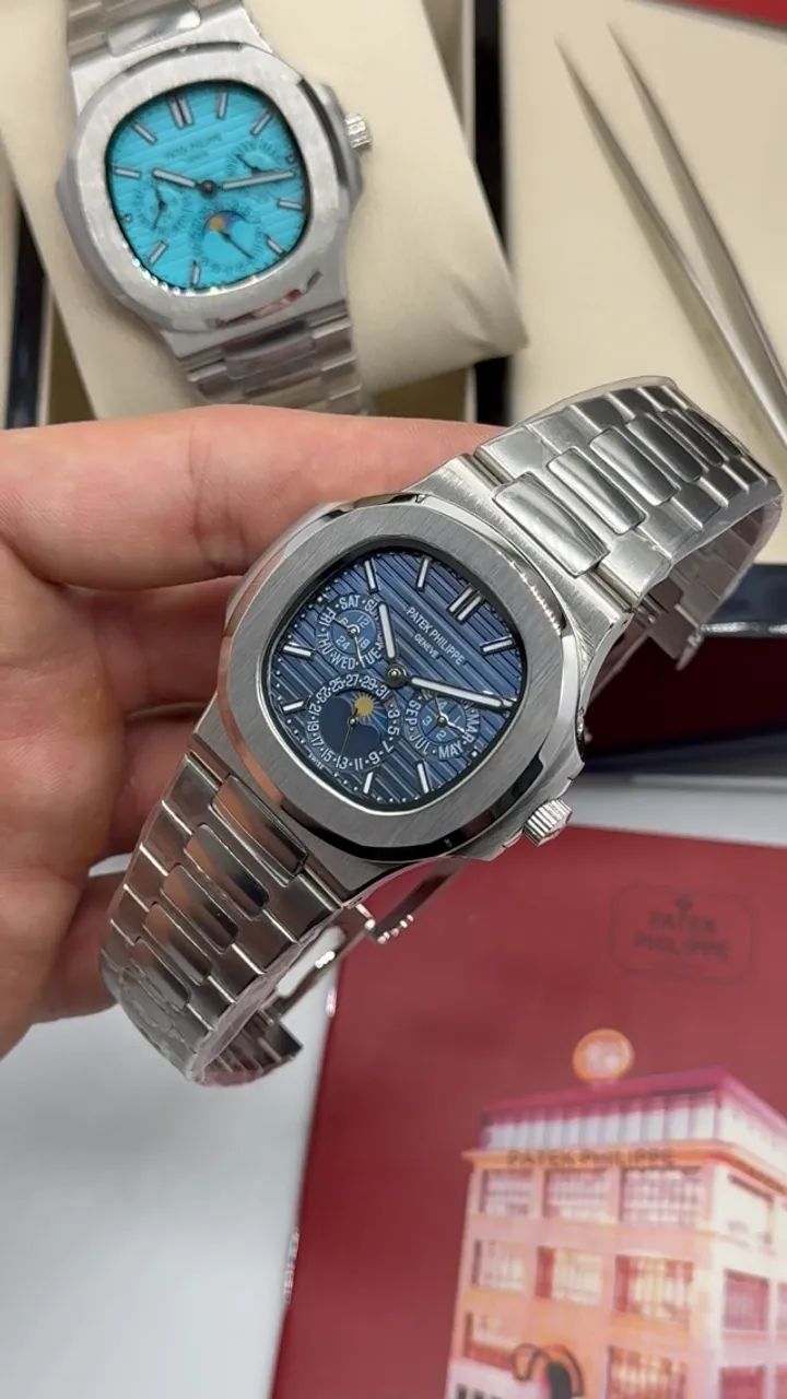Relógio Patek Philippe Nautilus Perpetual Calendar Completo - Foto 4