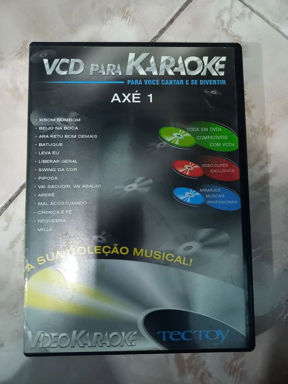 Lote 2 Mídias de Karaokê - DVDokê Gradiente Pop Rock 2 + VCD Axé 1 - Foto 3