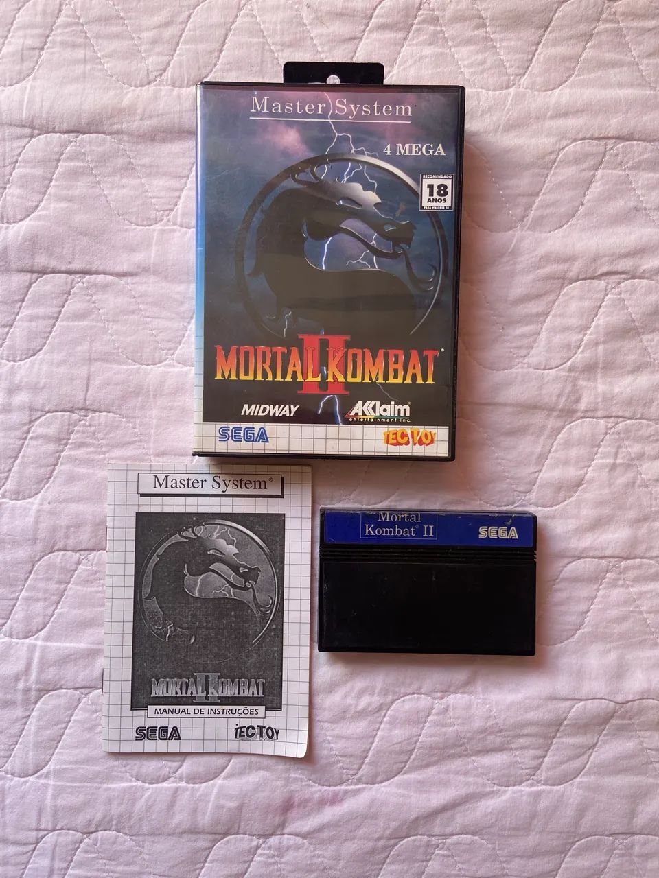 Fita Master System Original - Mortal Kombat 2 - Jogos de Vídeo