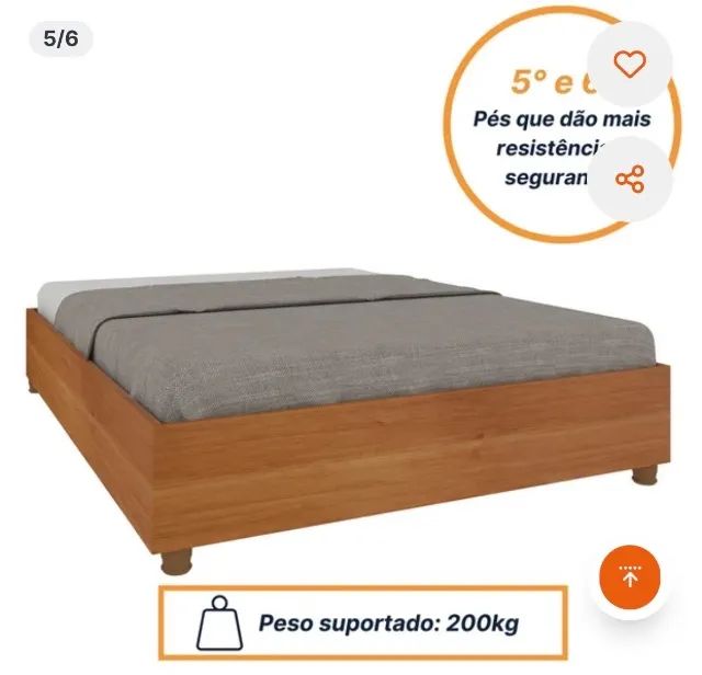 Queen-Size Double Bed with Headboard480039249527459845