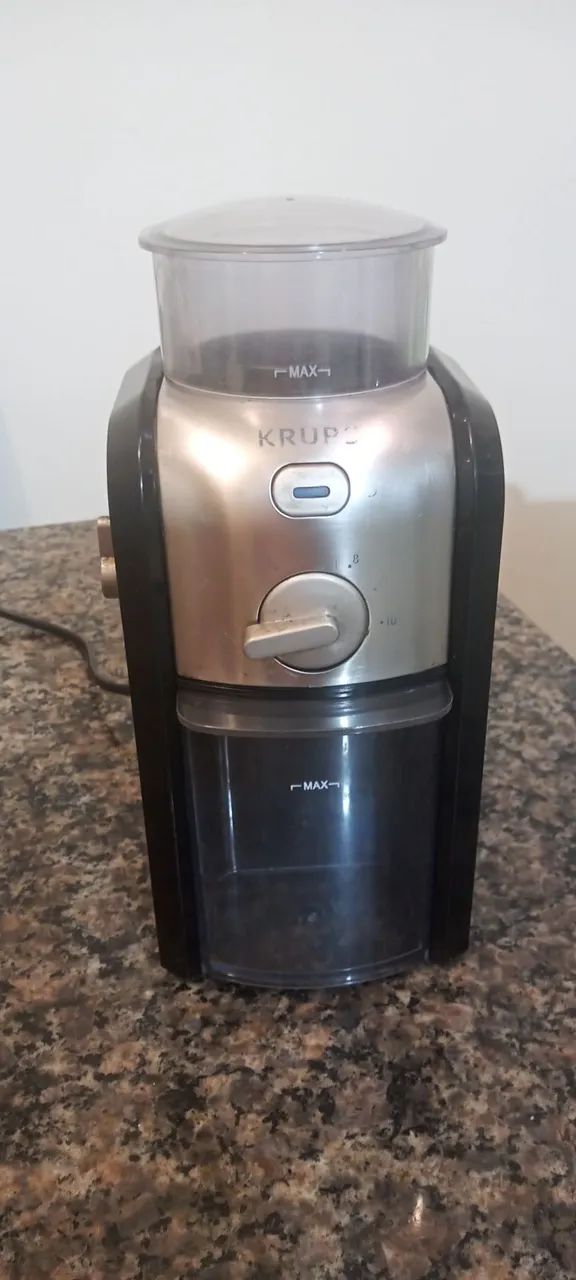 MOEDOR DE CAFÉ KRUPS. SEMI PROFISSIONAL 110V