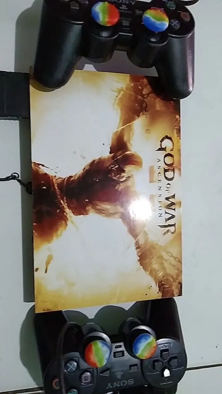 Ps2 com 2 controles originais e garantia 