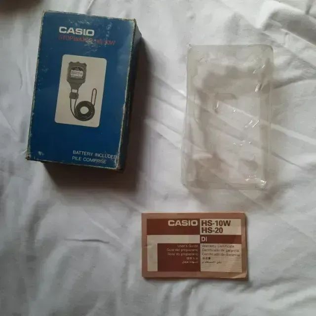 Cronômetro Casio Hs 10w - Perfeito Com Caixa E Manual - Foto 4