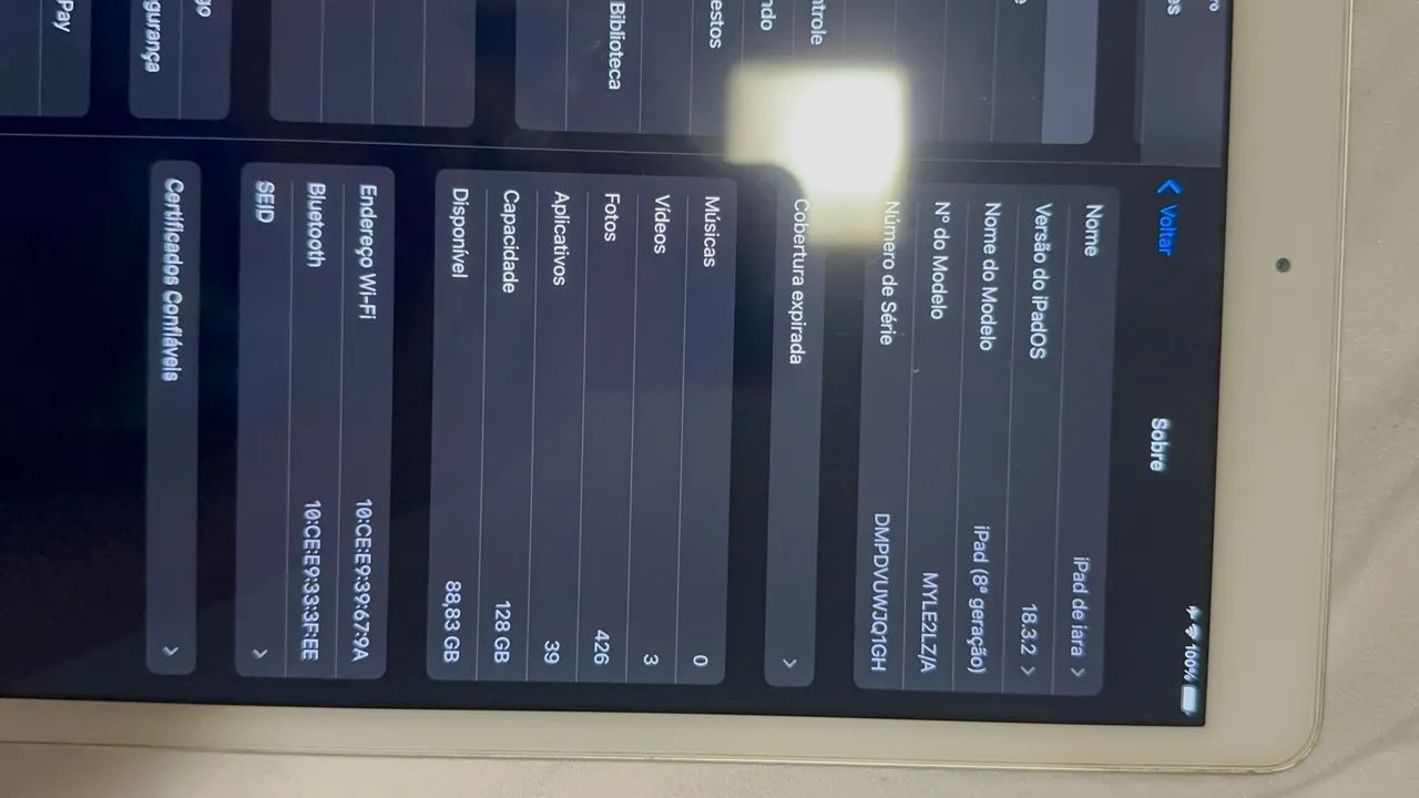 Ipad oitava geração com apple pencil - Tablets e E-Readers