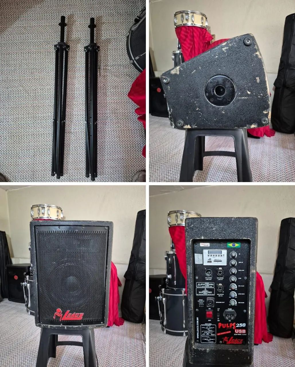 Kit de som - PA + mesa + pedestais - Foto 2