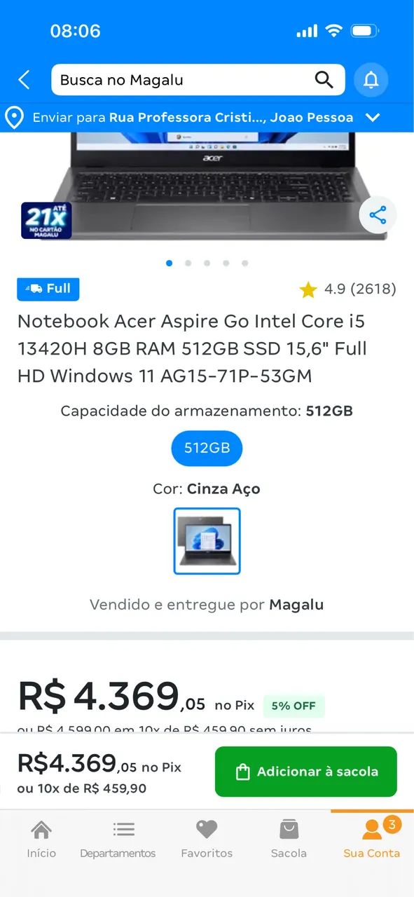 Notebook Acer Aspire GO - Foto 3