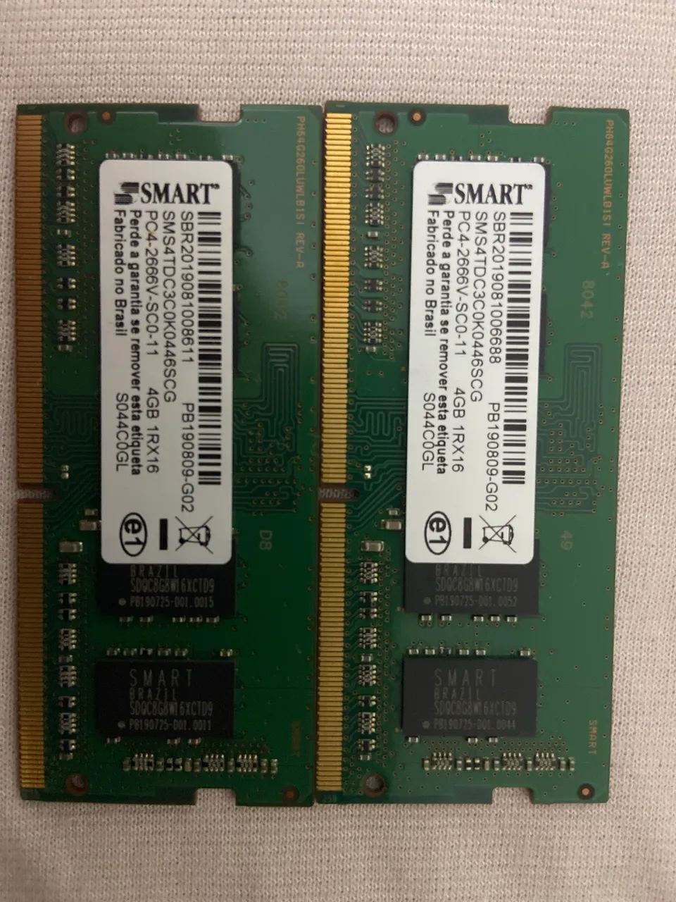 Memória RAM DDR4 Smart 4GB