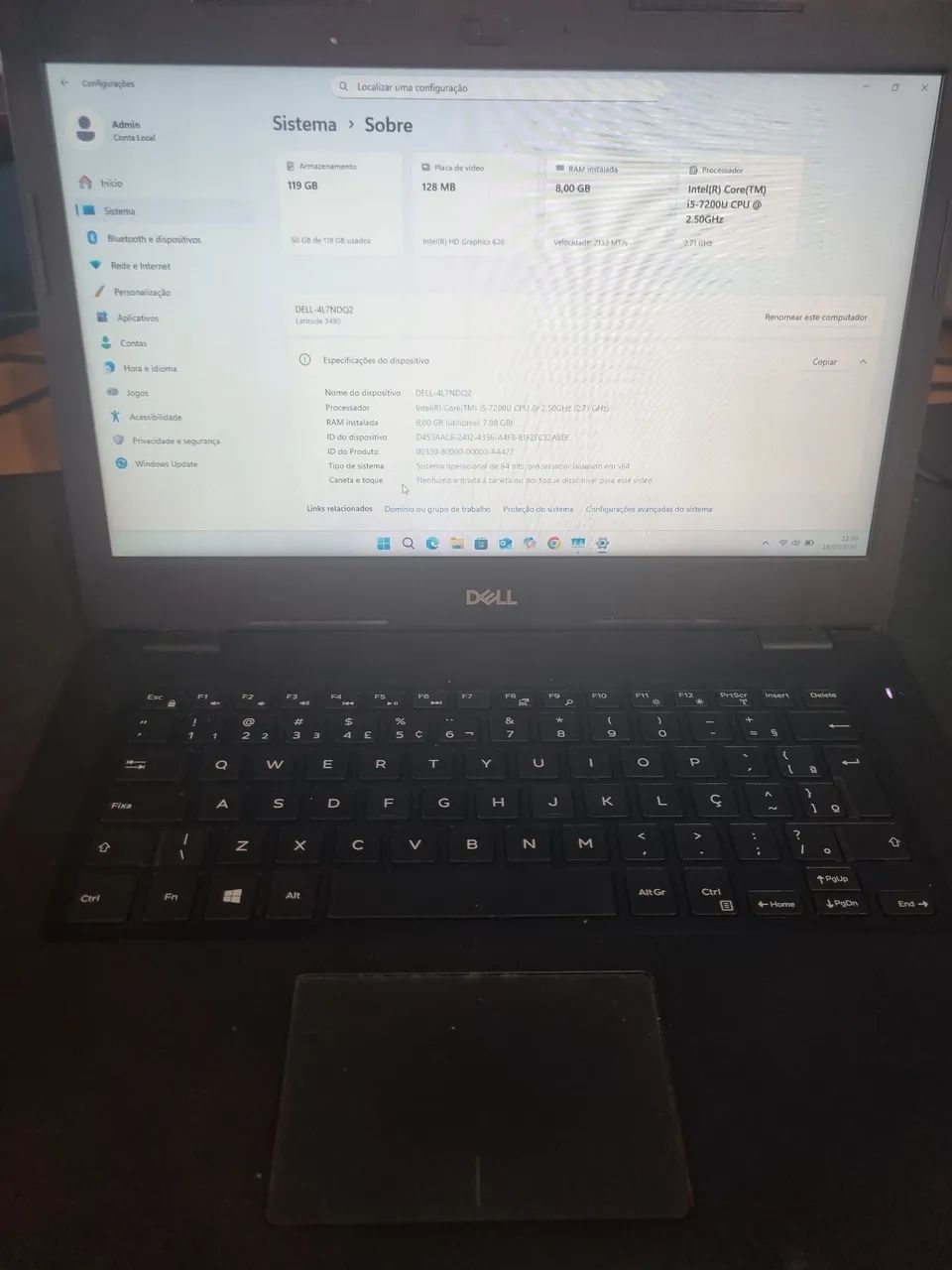 Notebook Dell Latitude 3490