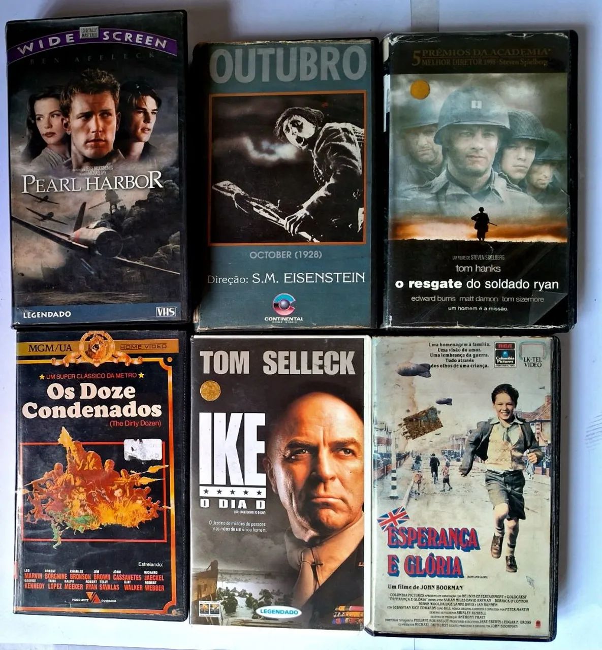 Fitas Vhs de Guerra (Lote)