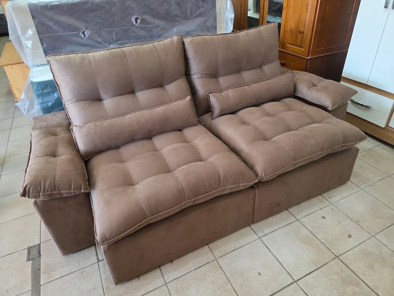 Sofa retrátil reclináveis novo  - Foto 4