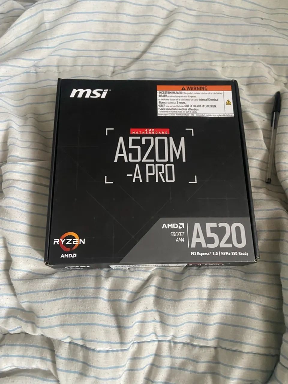 Placa mãe A520M PRO LACRADA