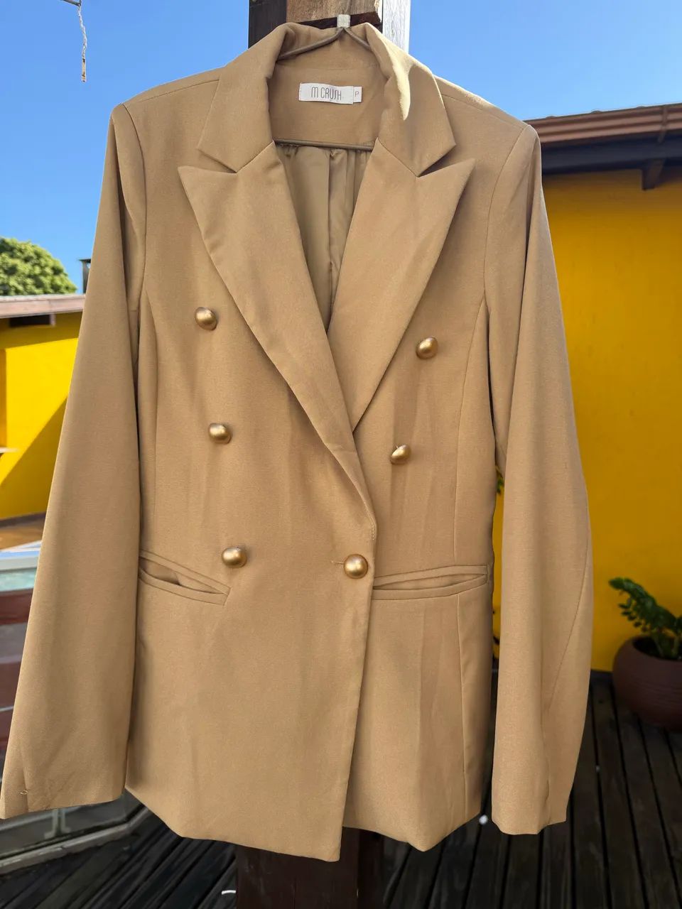 Blazer Bege escuro  - Foto 4