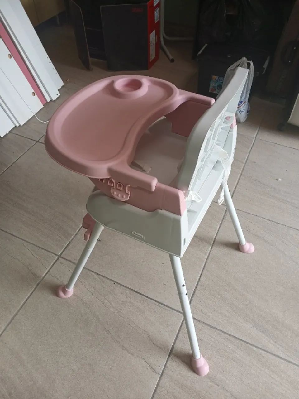 Cadeira De Alimentação Portátil 3em1 Styll Baby Cor Rosa - Foto 4