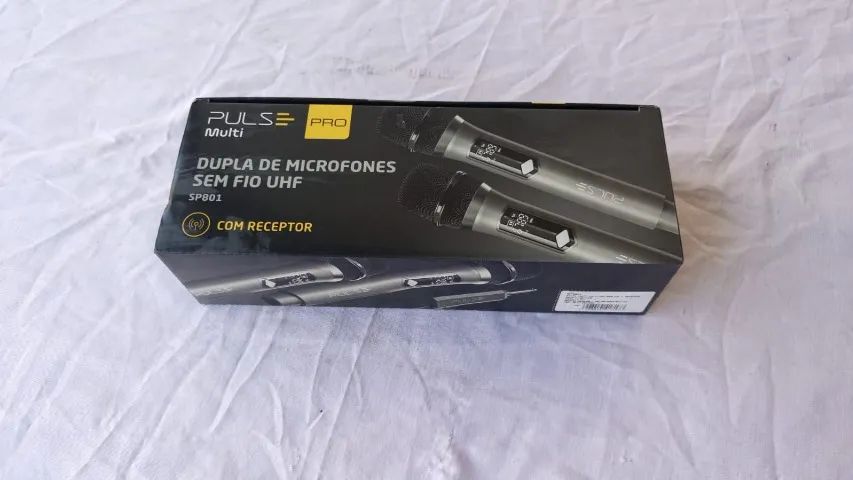 Pulse Pro Dupla de Microfones Sem Fio UHF NOVO (Open Box) - Foto 3