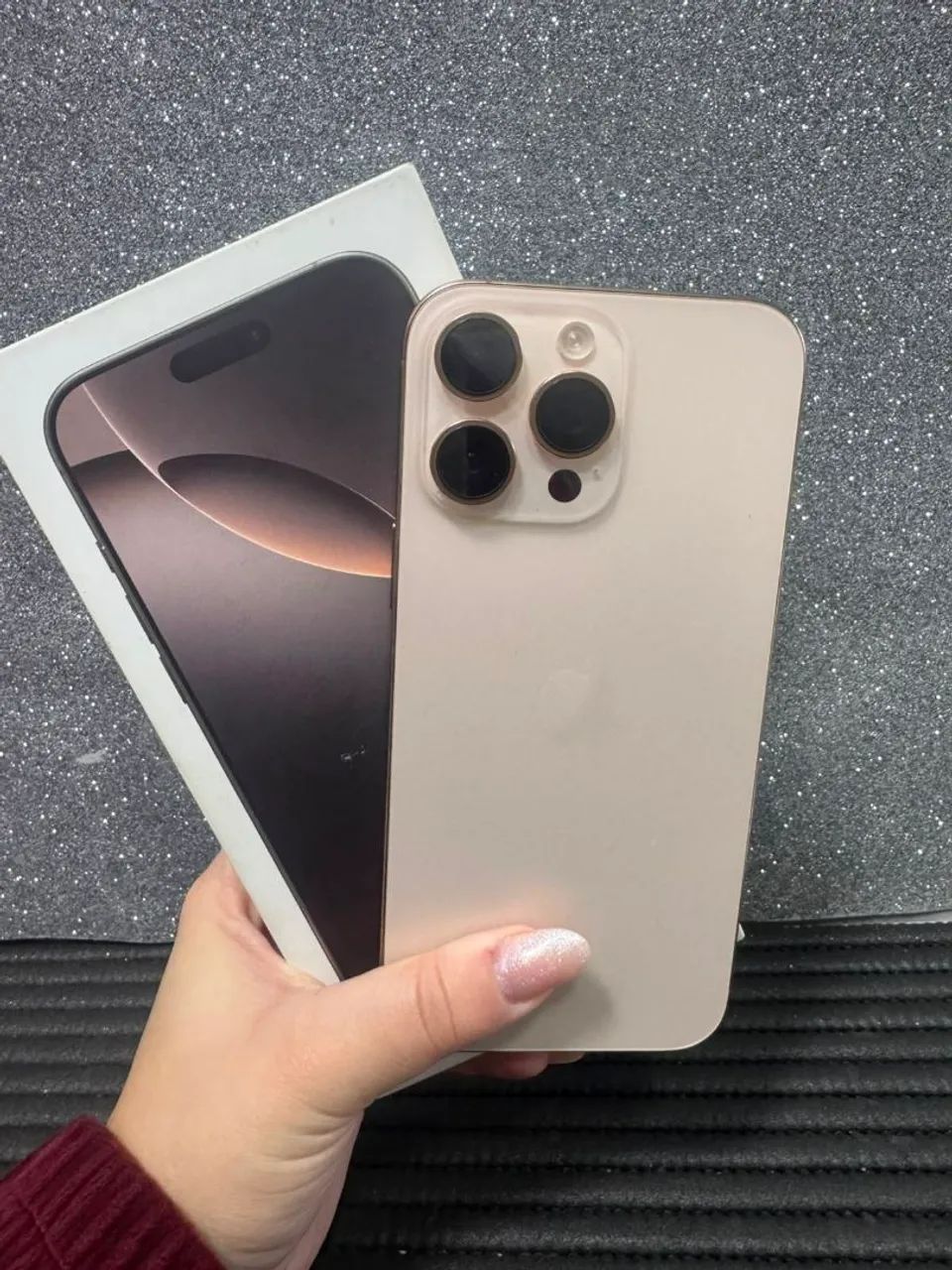 IPHONE 16 PRO MAX 256GB<br>?DESERT <br>?89%<br>?R$5199,0 - Foto 4
