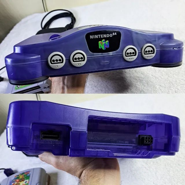 Console Nintendo 64 Uva Nacional Com Super Mario 64 e Pilotwings 64. Tudo funcionando ok. - Foto 4