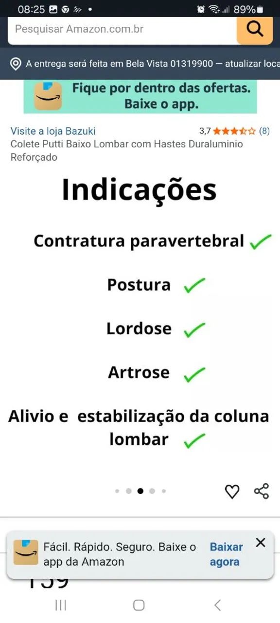 Cinta/colete lombar - Foto 4