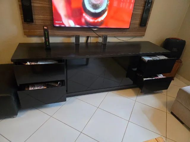 Rack sala TV. Preto - Foto 3