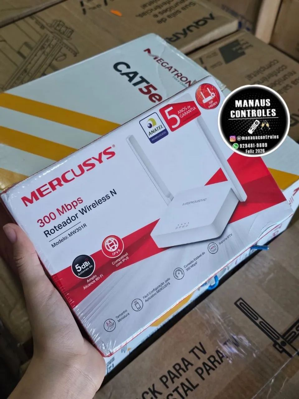 Roteador Mw301r Wireless Mercusys N 300mbps